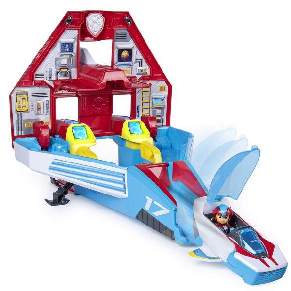

Paw Patrol, Super Paws, 2-in-1 Mighty Pups Jet Command Center Щенячий патруль корабль-ракета 2 в 1 (6053097)
