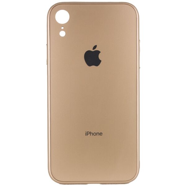 

TPU+Glass чехол GLOSSY Logo Full camera для Apple iPhone XR (6.1") Золотой (161064)