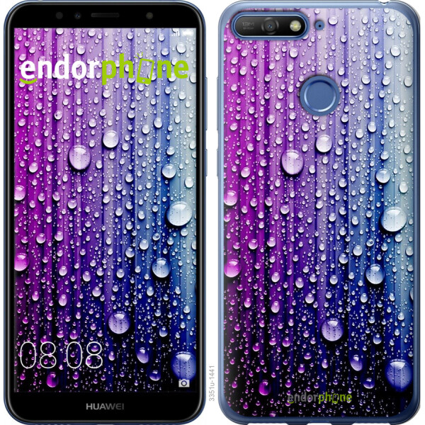 

Чехол на Huawei Y6 Prime 2018 Капли воды 3351u-1441, Силикон