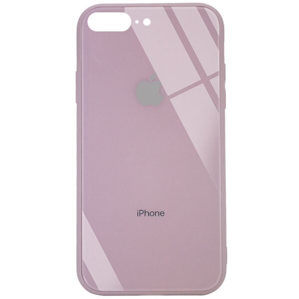 

TPU+Glass чехол GLOSSY Logo (opp) для Apple iPhone 8 plus (5.5'') Розовый / Pink Sand (159312)