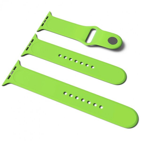 

Силиконовый ремешок для Apple Watch Sport Band 38/40 (S/M & M/L) 3pcs Зеленый/Green (152521)