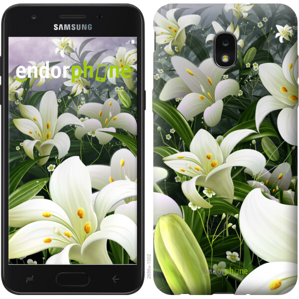 

Чехол на Samsung Galaxy J7 2018 Белые лилии 2686u-1502
