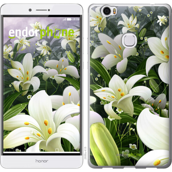 

Чехол на Huawei Honor Note 8 Белые лилии 2686u-418