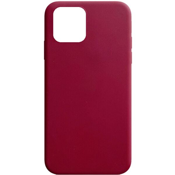 

Силиконовый чехол Candy для Apple iPhone 12 (6.1'') Бордовый (148913)