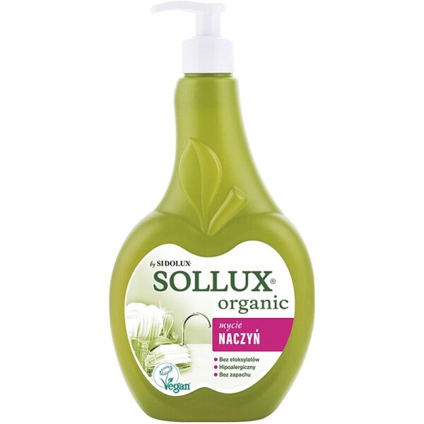 

Натуральная ЭКО жидкость для мытья посуды SOLLUX ORGANIC CLEAN 500мл природное органическое гипоаллергенное средство (3518)