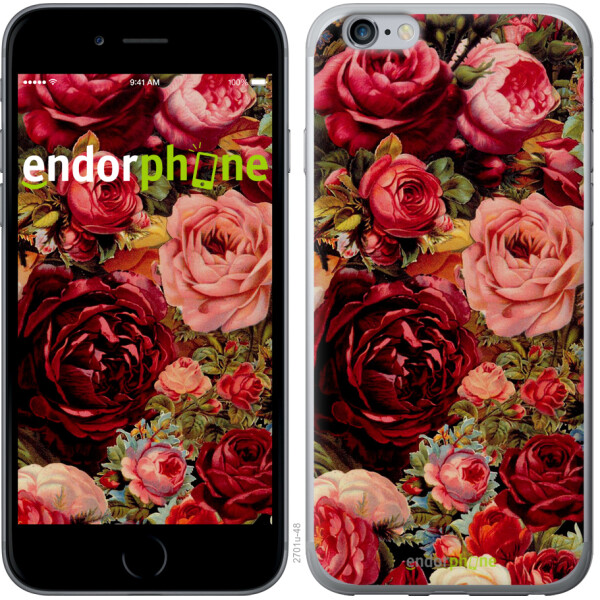 

Чехол на iPhone 6 Plus Цветущие розы 2701t-48, 2D пластик
