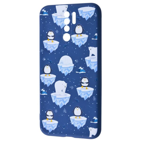 

TPU чехол WAVE Fancy для Xiaomi Redmi Note 8 Pro White Bear and Penguins / Dark blue (156054)
