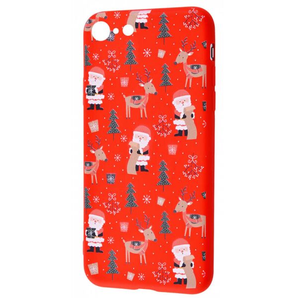 

TPU чехол WAVE Fancy для Apple iPhone 7 (4.7'') Santa Claus and Deer / Red (155878)