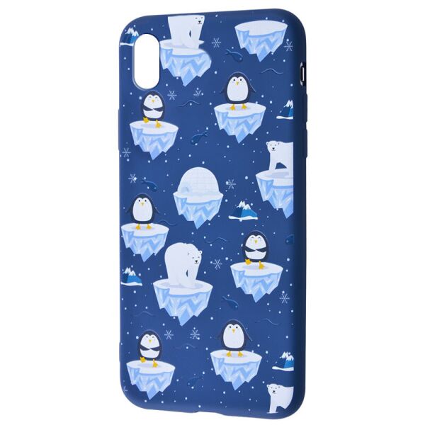 

TPU чехол WAVE Fancy для Apple iPhone XS Max (6.5") White Bear and Penguins / Dark blue (155893)