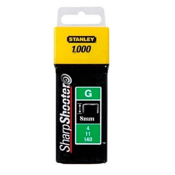 

Скобы STANLEY тип G, 8мм, в степлера Heavy Duty, 1000шт (1-TRA705T)