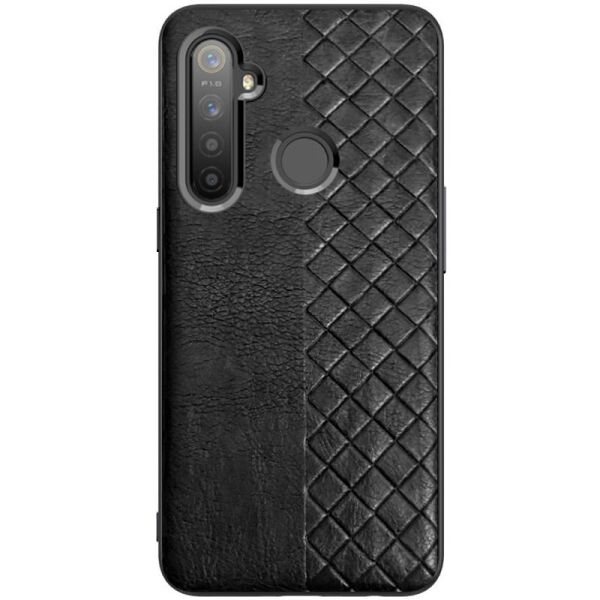 

Кожаная накладка WeaveSide (PU) для Realme 6i Черный (139972)