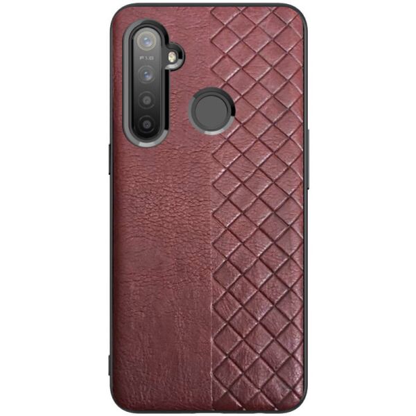 

Кожаная накладка WeaveSide (PU) для Realme 6i Темно-коричневый (140703)