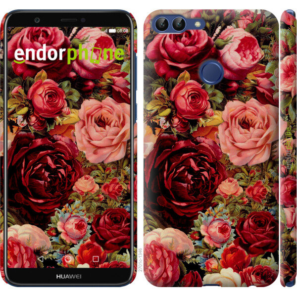 

Чехол на Huawei P Smart Цветущие розы 2701m-1346, Пластик матовый