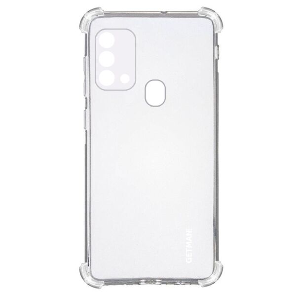 

TPU чехол GETMAN Ease logo усиленные углы для Samsung Galaxy M21s Прозрачный / Transparent (162602)