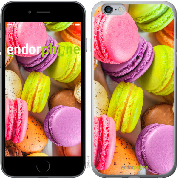 

Чехол на iPhone 6 Plus Макаруны 2995t-48, 2D пластик