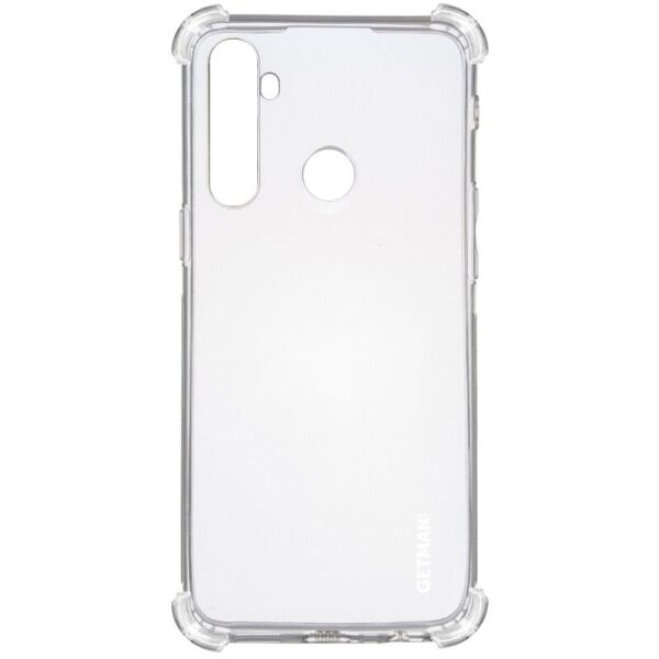 

TPU чехол GETMAN Ease logo усиленные углы для Realme 6i Прозрачный / Transparent (132821)