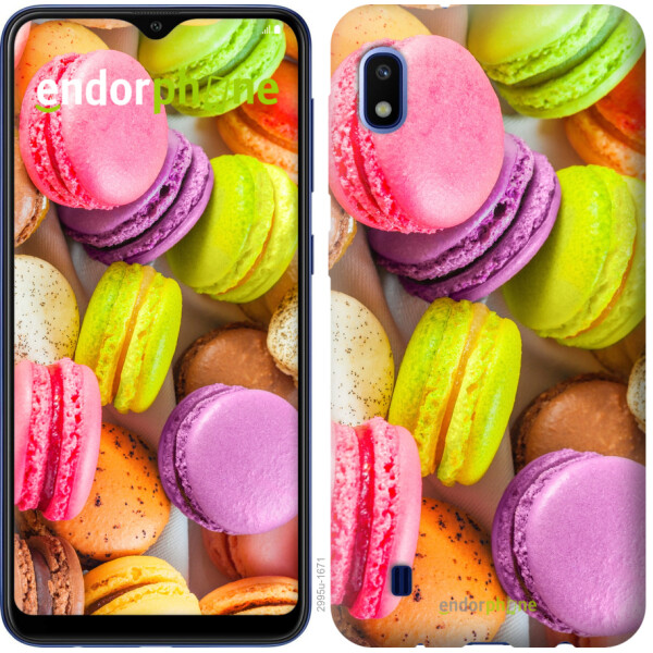 

Чехол на Samsung Galaxy A10 2019 A105F Макаруны 2995t-1671, 2D пластик