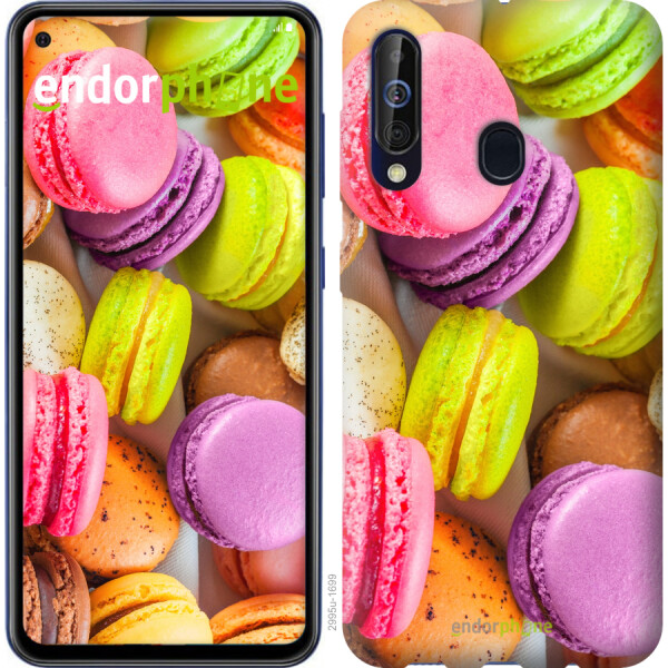 

Чехол на Samsung Galaxy A60 2019 A606F Макаруны 2995u-1699, Силикон