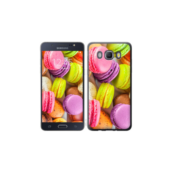

Чехол на Samsung Galaxy J5 (2016) J510H Макаруны 2995m-264, Пластик матовый