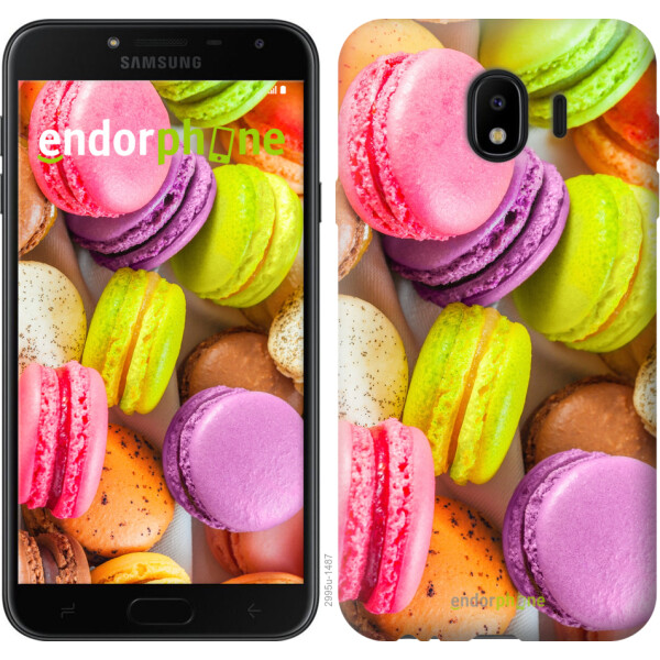 

Чехол на Samsung Galaxy J4 2018 Макаруны 2995u-1487, Силикон