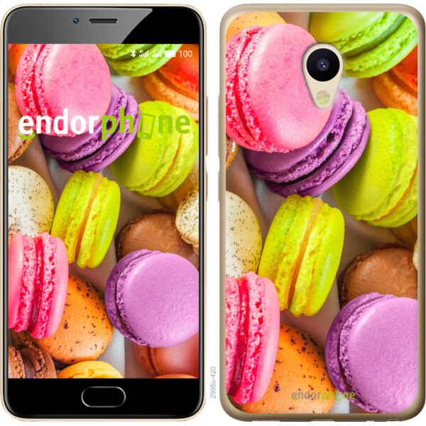 

Чехол на Meizu M5 Макаруны 2995u-420, Силикон