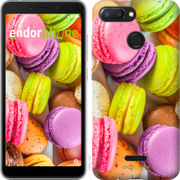 

Чехол на Xiaomi Redmi 6 Макаруны 2995m-1521, Пластик матовый