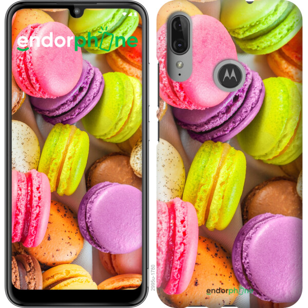 

Чехол на Motorola Moto E6 Plus Макаруны 2995u-1780