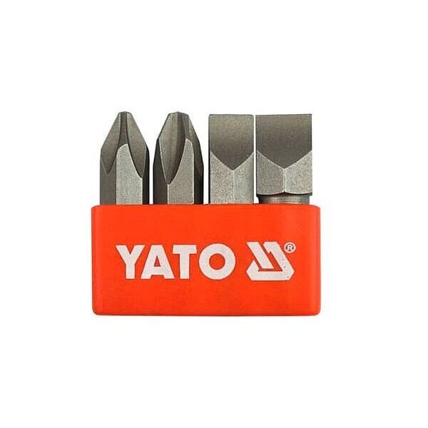 

Вставки отверточные ударные YATO PH2/3 і S8/10x36мм, HEX d5/16" 4шт. (YT-2812)