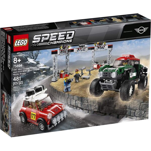 

Конструктор Lego Speed Champions Автомобили 1967 Mini Cooper S Rally и 2018 MINI John Cooper Багги (75894)