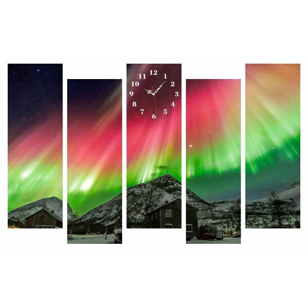 

Настенные часы MIROLOKS Северное сияние 5 в 1 M00037