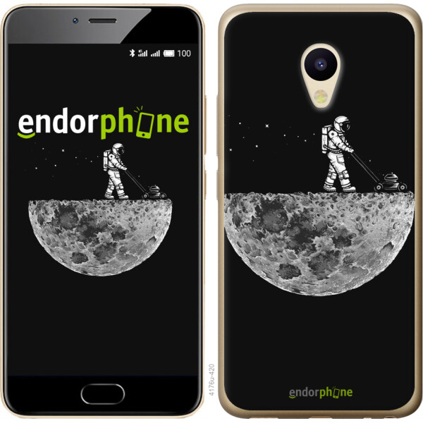 

Чехол на Meizu M5 Moon in dark 4176u-420, Силикон