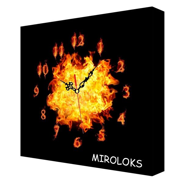 

Настенные часы MIROLOKS Огонь 35х35 см M00003
