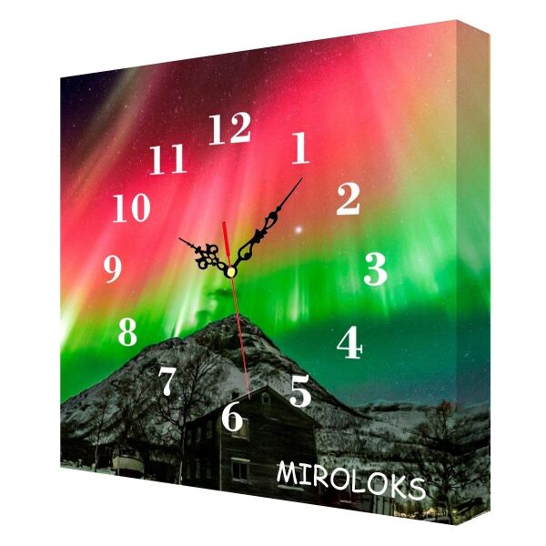 

Настенные часы MIROLOKS Северное сияние 35х35 см M00008