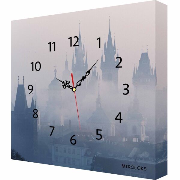 

Настенные часы MIROLOKS Город в тумане 35х35 см M00018
