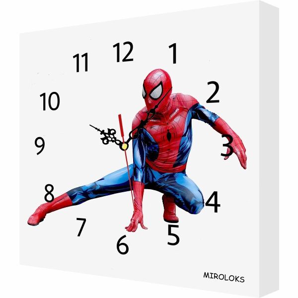 

Настенные часы MIROLOKS Человек паук 35х35 см M00035