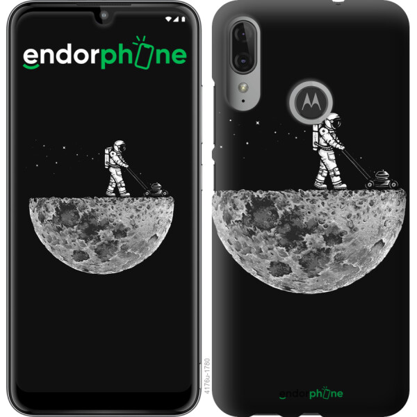 

Чехол на Motorola Moto E6 Plus Moon in dark 4176u-1780, Силикон