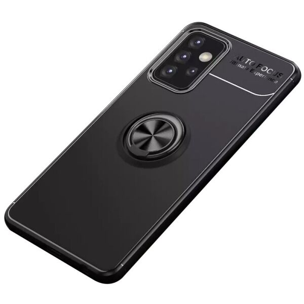 

TPU чехол Deen ColorRing под магнитный держатель (opp) для Samsung Galaxy A72 5G Черный / Черный (162563)