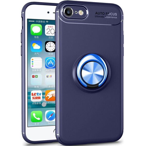

TPU чехол Deen ColorRing под магнитный держатель (opp) для Apple iPhone 7 / 8 / SE (2020) (4.7") Синий / Синий (161769)