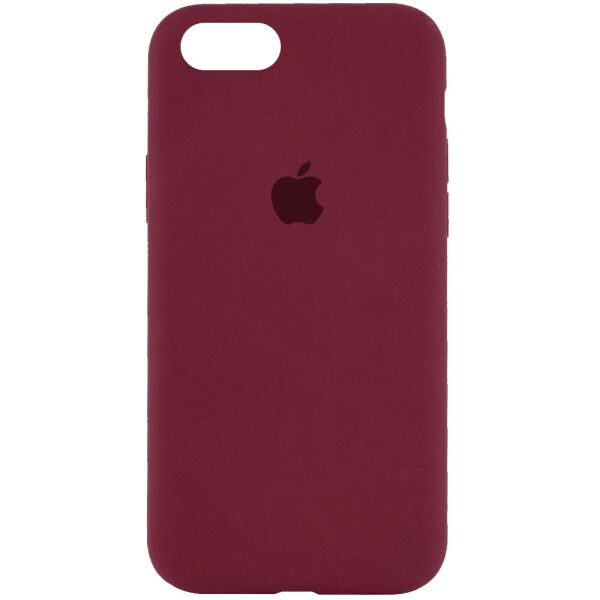 

Чехол Silicone Case Full Protective (AA) для Apple iPhone 7 (4.7'') Бордовый / Plum (162419)