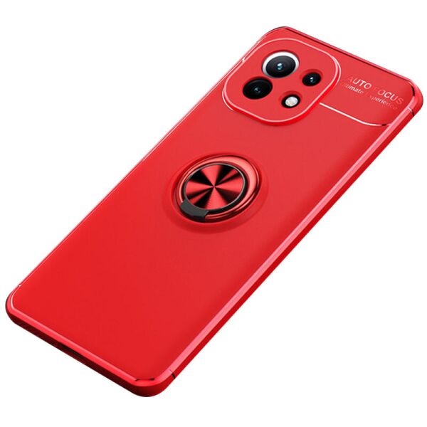 

TPU чехол Deen ColorRing под магнитный держатель (opp) для Xiaomi Mi 11 Красный / Красный (161675)
