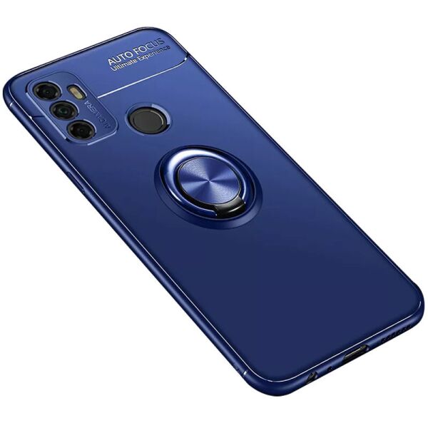 

TPU чехол Deen ColorRing под магнитный держатель (opp) для Oppo A53 / A32 / A33 Синий / Синий (161657)