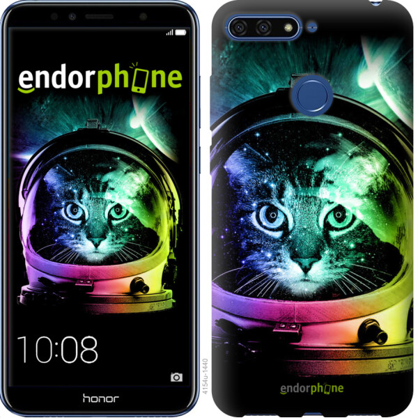 

Чехол на Huawei Honor 7A Pro Кот-астронавт 4154u-1440, Силикон