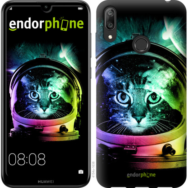 

Чехол на Huawei Y7 2019 Кот-астронавт 4154u-1638, Силикон