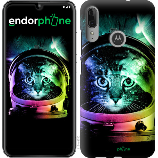 

Чехол на Motorola Moto E6 Plus Кот-астронавт 4154u-1780, Силикон