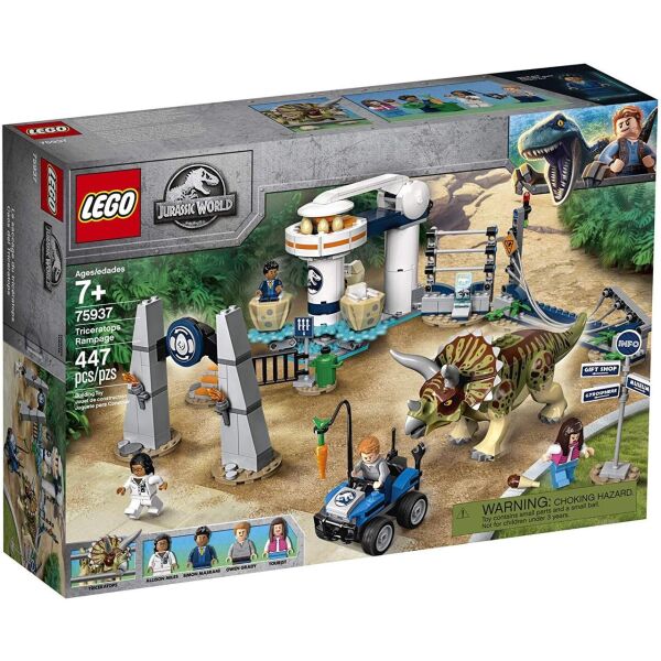 

Конструктор Lego Jurassic World Ярость нападение трицератопса (75937)