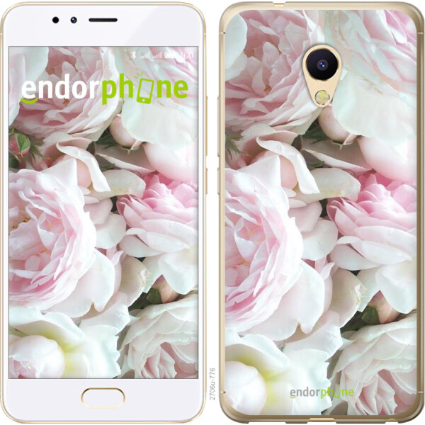 

Чехол на Meizu M5s Пионы v2 2706u-776, Силикон