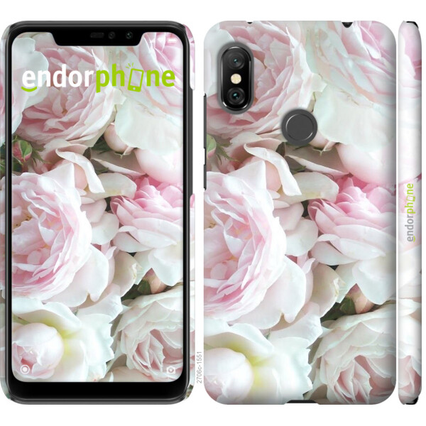 

Чехол на Xiaomi Redmi Note 6 Pro Пионы v2 2706u-1551, Силикон