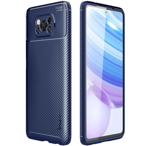 

TPU чехол iPaky Kaisy Series для Xiaomi Poco X3 NFC Синий (151998)