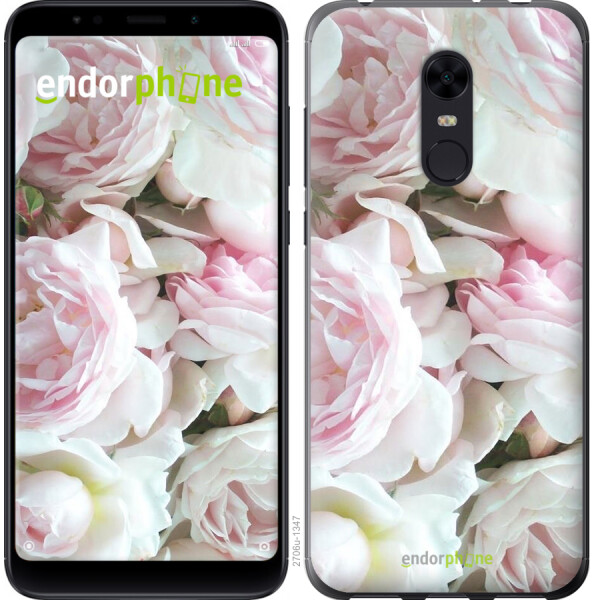 

Чехол на Xiaomi Redmi 5 Plus Пионы v2 2706t-1347, 2D пластик