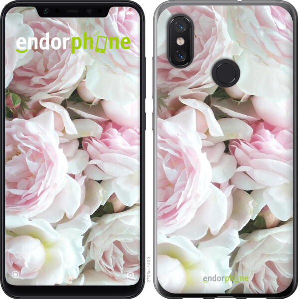 

Чехол на Xiaomi Mi8 Пионы v2 2706u-1499, Силикон